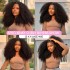 Cross border Afro Kinky Curly Wig 13 * 4 lace 100% human hair front lace wig