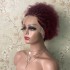 Cross border Afro braided wig 13 * 4 lace 100% human hair front lace wig with curly hair