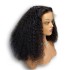 Cross border 13x4 front lace wig 300% human hair pixie curly wigs