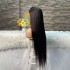 13x4 lace front straight wig cross-border hot selling straight strip transparent lace real hair wig