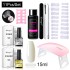 Limegill Nail Kit Tool Extension Gel Nail UV Lamp Crystal Extension Gel Kit Beginner's Full Set