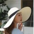 European and American women's large brimmed hats for summer outings, sun protection hats for vacations, beach grass hats, sun hats, factory wholesale