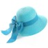 Summer hat women's sun shading fashion ribbon bow tourism beach hat trendy summer sun protection vacation gift