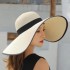 European and American women's large brimmed hats for summer outings, sun protection hats for vacations, beach grass hats, sun hats, factory wholesale