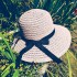 Wholesale of grass hats, small chili hats, ladies' summer bow grass hats, sun protection beach sun hats