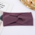 Velvet Cross Women's Headband Solid Color Breathable Fabric Bundle Headband Yoga Sweat Absorbing Elastic Headband Headband Headband Wholesale