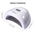 SUN-1SPro Nail Phototherapy Machine 48W Dual Light Source Nail Oil Gel Baking Lamp UV/LED Non Black Hand Induction Nail Lamp