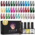 Popular nail polish 24 color nail enhancement functional glue set detachable phototherapy glue no wash seal glitter seal primer