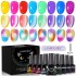 Cross border new M6 color glass chip drill cat's eye nail polish combination candy color chip drill explosion flash nail polish glue in stock