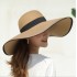 European and American women's large brimmed hats for summer outings, sun protection hats for vacations, beach grass hats, sun hats, factory wholesale