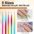 Cross border exclusive dual head nail art pen, dual head dot drill pen, silicone brush set of 5, color painting pen, wire drawing brush set