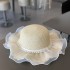 Summer girl straw hat girl big brim sun hat girl sun protection princess beach hat girl summer