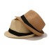 Cross border foreign trade exclusively for couples, gentlemen's small hats, short brimmed straw hats for gatherings, British jazz hats wholesale