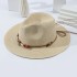 Summer men's and women's straw hats Instagram fashion rice bead sun hat Panama straw hat retro bohemian style sun hat