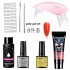 8-piece nail tool set, crystal extension glue, UV phototherapy glue, paper free holder, extension glue package