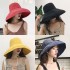 Foldable and convenient vacation style fisherman hat retro basin hat summer beach hat cover wholesale