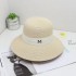 Straw hat women's beach big brim sun protection and shading M top hat dome hat fisherman beach hat versatile trendy brand hat