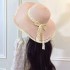 New Grass Hat Wholesale Lace Lace Hat Women's Fresh and Versatile Sunscreen Hat Sun Hat Beach Beach Beach Beach