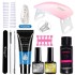 Limegill Nail Kit Tool Extension Gel Nail UV Lamp Crystal Extension Gel Kit Beginner's Full Set