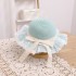 Girls' beach hat summer new fashionable straw hat bag set sunscreen sun hat summer princess baby sun hat