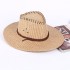 Wholesale men's Western cowboy hat, foldable women's grass woven beach sun shading jazz hat, supports one piece dropshipping