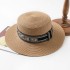 Spot Flat Top Spring/Summer Fashion D Home Letter Straw Hat Beach Travel Sunscreen Versatile Leisure Small Clear Sunshade Hat