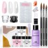 Cross border nail art set, crystal powder liquid set, nail set tool, nail brush, nail extension set