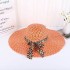 New Korean Women's Summer Bow Straw Hat Sun Hat Sunshade Hat Sunscreen Beach Hat Wholesale