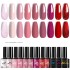 LIMEGIRL cross-border nail care phototherapy glue durable nail care color glue 10 color UV phototherapy glue nail polish glue set