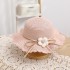 Children's hat, women's summer fisherman hat, grass hat bag, two-piece set, stylish and cute flower sun protection and sunshade hat