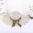 New Korean Women's Summer Bow Straw Hat Sun Hat Sunshade Hat Sunscreen Beach Hat Wholesale