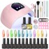 Cross border hot selling professional nail tool set, complete set, store for home use, beginner, cross-border wholesale, nail polish adhesive