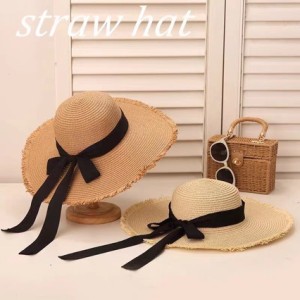 Summer French Sweet Straw Hat for Women, Sanya Beach Resort, Yunnan, Beach Tourism, Photo Hat, Sunscreen and Sunshade Hat