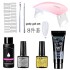 8-piece nail tool set, crystal extension glue, UV phototherapy glue, paper free holder, extension glue package