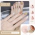 Internet celebrity tri color solid nail polish cream glue 2022 new Japanese style canned popular color nail salon 12 colors to choose from