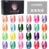 24 color nail polish adhesive kit, phototherapy adhesive nail kit, color box packaging, factory direct sales