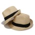 Cross border foreign trade exclusively for couples, gentlemen's small hats, short brimmed straw hats for gatherings, British jazz hats wholesale