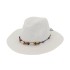 Summer men's and women's straw hats Instagram fashion rice bead sun hat Panama straw hat retro bohemian style sun hat