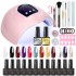 Cross border hot selling professional nail tool set, complete set, store for home use, beginner, cross-border wholesale, nail polish adhesive