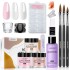 Cross border nail art set, crystal powder liquid set, nail set tool, nail brush, nail extension set