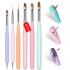 Dopamine nail art brush, phototherapy, line drawing pen, extremely fine, versatile, flower painting, color painting, sweeping, gradient brush, construction, in stock