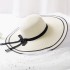 Korean version hat, women's summer big brimmed hat, fashionable and sweet seaside beach hat, foldable travel sun shading and sun protection straw hat