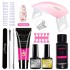 Limegill Nail Kit Tool Extension Gel Nail UV Lamp Crystal Extension Gel Kit Beginner's Full Set