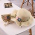 2024 New Summer Girls' Grass Hat Flower Princess Hat Children's Sunshade Hat Sun Hat Beach Hat