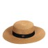 Little Pepper Same Style Little Bee Straw Hat European and American Retro Gold Woven Top Hat Women's Wide brimmed Sunscreen and Sunshade Flat Top Hat