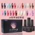 24 color nail polish adhesive kit, phototherapy adhesive nail kit, color box packaging, factory direct sales