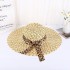 New Korean Women's Summer Bow Straw Hat Sun Hat Sunshade Hat Sunscreen Beach Hat Wholesale