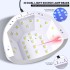 SUN-1SPro Nail Phototherapy Machine 48W Dual Light Source Nail Oil Gel Baking Lamp UV/LED Non Black Hand Induction Nail Lamp