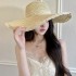 New Grass Hat Wholesale Lace Lace Hat Women's Fresh and Versatile Sunscreen Hat Sun Hat Beach Beach Beach Beach