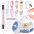 New non stick extension adhesive nail art solid carving shaping paper free holder quick extension nail patch set